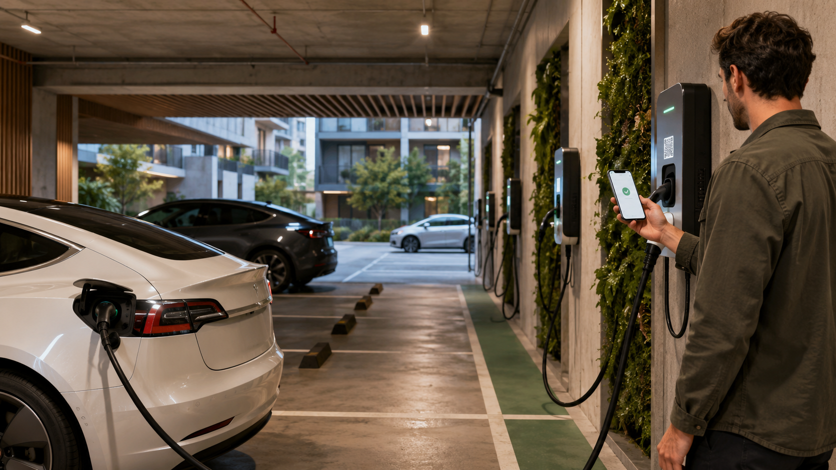 Apartmanlarda Ortak Elektrikli Araç Şarj İstasyonu Nasıl Kullanılır? - Qumpas blog gorseli